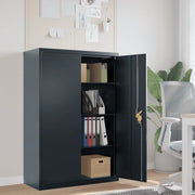 Armadio Classificatore Antracite 90x40x140 cm in Acciaio