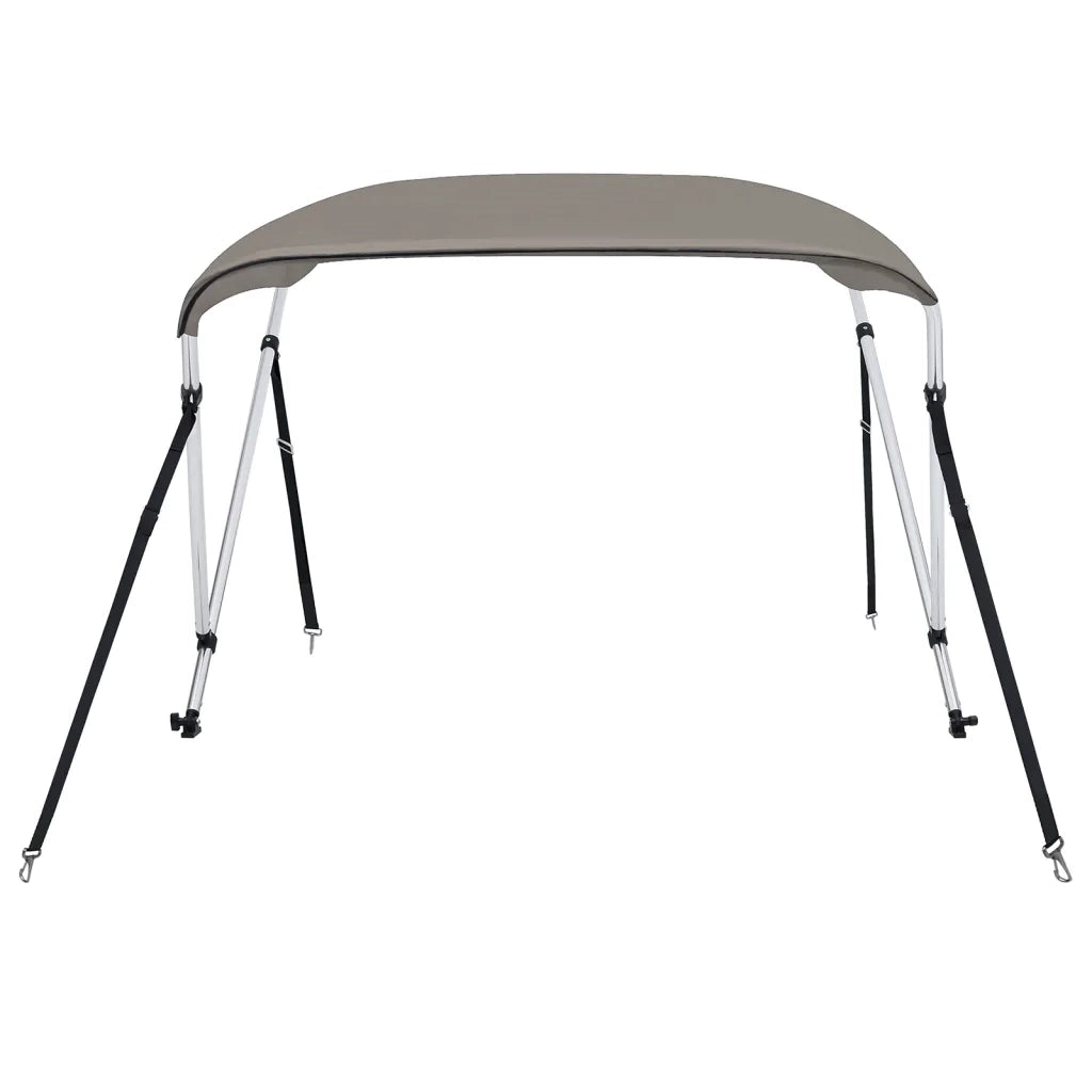 Bimini di Prua con Tendalino 2 Archi Grigio 180x150x110 cm CFW4648548