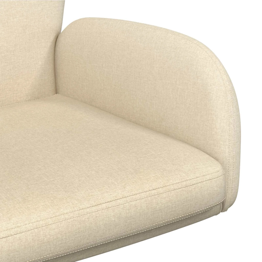 Sedia da scrivania girevole 54 x 58 x 90 cm Crema Tessuto 42034342