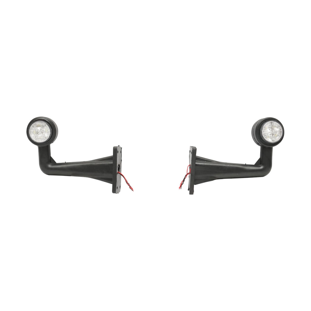 Set di lampade laterali con LED, 12-24V, rosso-bianco, Breckner Germany