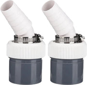 Adattori di scarico per lavatrici - Diametro di ingresso 19-24 mm - Tubo di scarico per collegamento lavastoviglie e lavatrice - Tubo di scarico con curva singola - Accessori per il sistema di scarico della lavatrice
