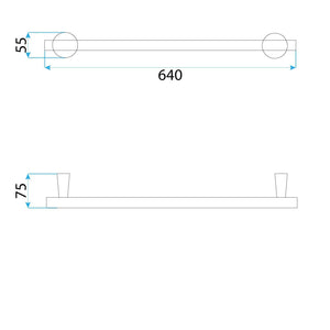 Portasciugamano Da Bagno 16101 Aristo Brush Gold