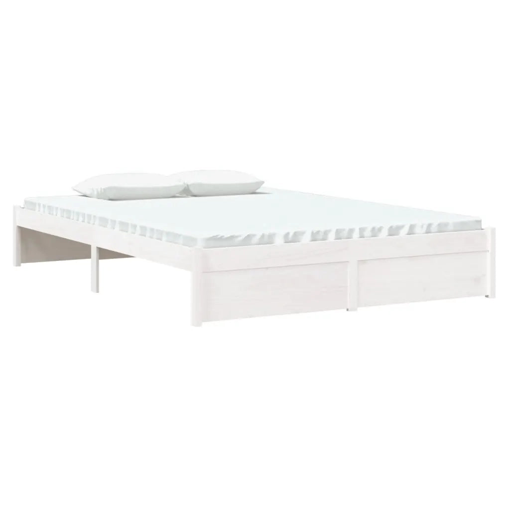 Giroletto Bianco in Legno Massello 135x190 cm Double