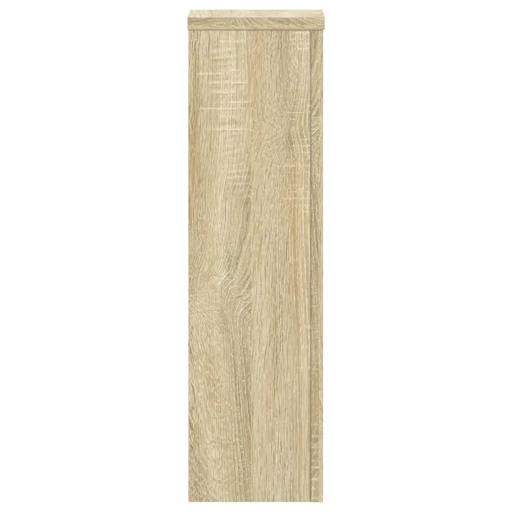 Supporti per Piante 2 pz Rovere 17x17x60 cm in Multistrato 852935