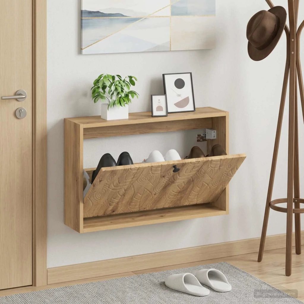 Mobiletto per Scarpe da Muro DELFT 71 x 17 x 43 cm 897074