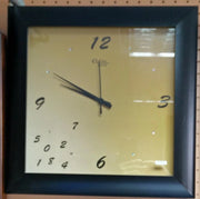 Orologio da parete in legno con strass 38 x 38 cm