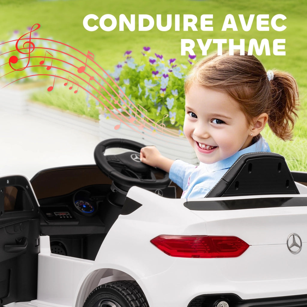 Auto elettrica per bambini ¨C zephmum ¨C Bianco 105x68x50cm