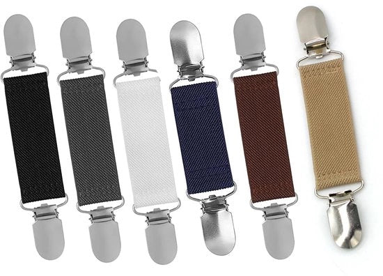 Clip per vestiti 6 pezzi - Clip per tagliare vestiti - Clip per cardigan - Clip elastica - Disegno semplice - Clip per vestiti
