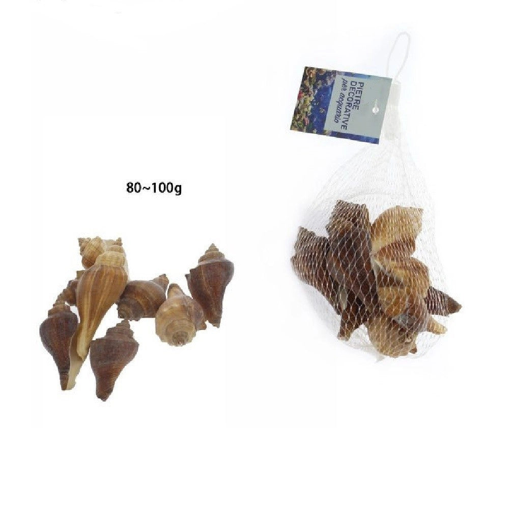 Trade Shop - Sacchetto Conchiglie Mare Decorazione Decoro Per Acquario Da 80 - 100 Gr. 70282 -