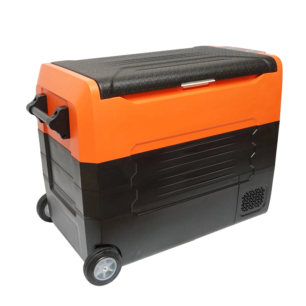 Frigorifero per auto 47L con compressore 12-24-220V, 45W tipo trolley 726x390x513mm