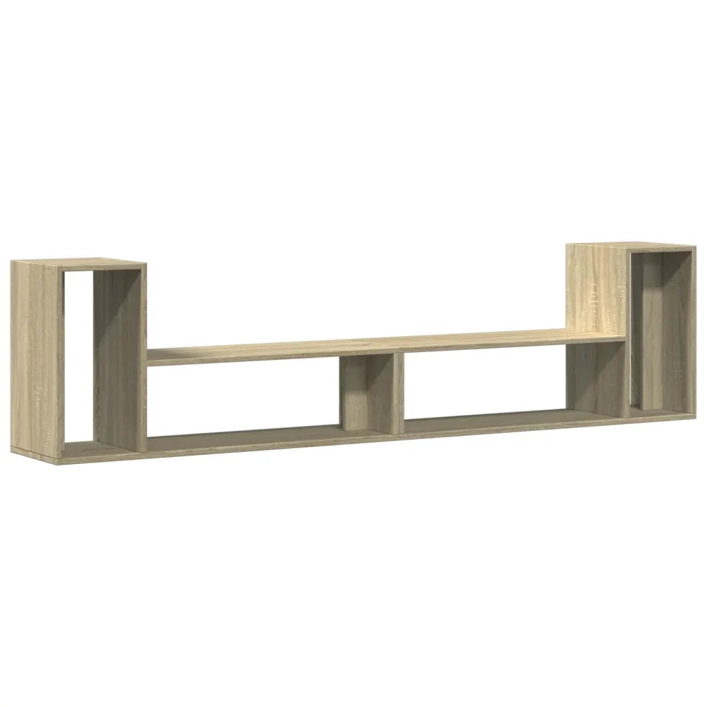 Mobili TV 2 pz-Credenza per TV Rovere Sonoma 100x30x50 cm in Legno Multistrato