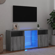 Mobile Porta TV con Luci LED Grigio Sonoma 120x30x50 cm cod mxl 24808