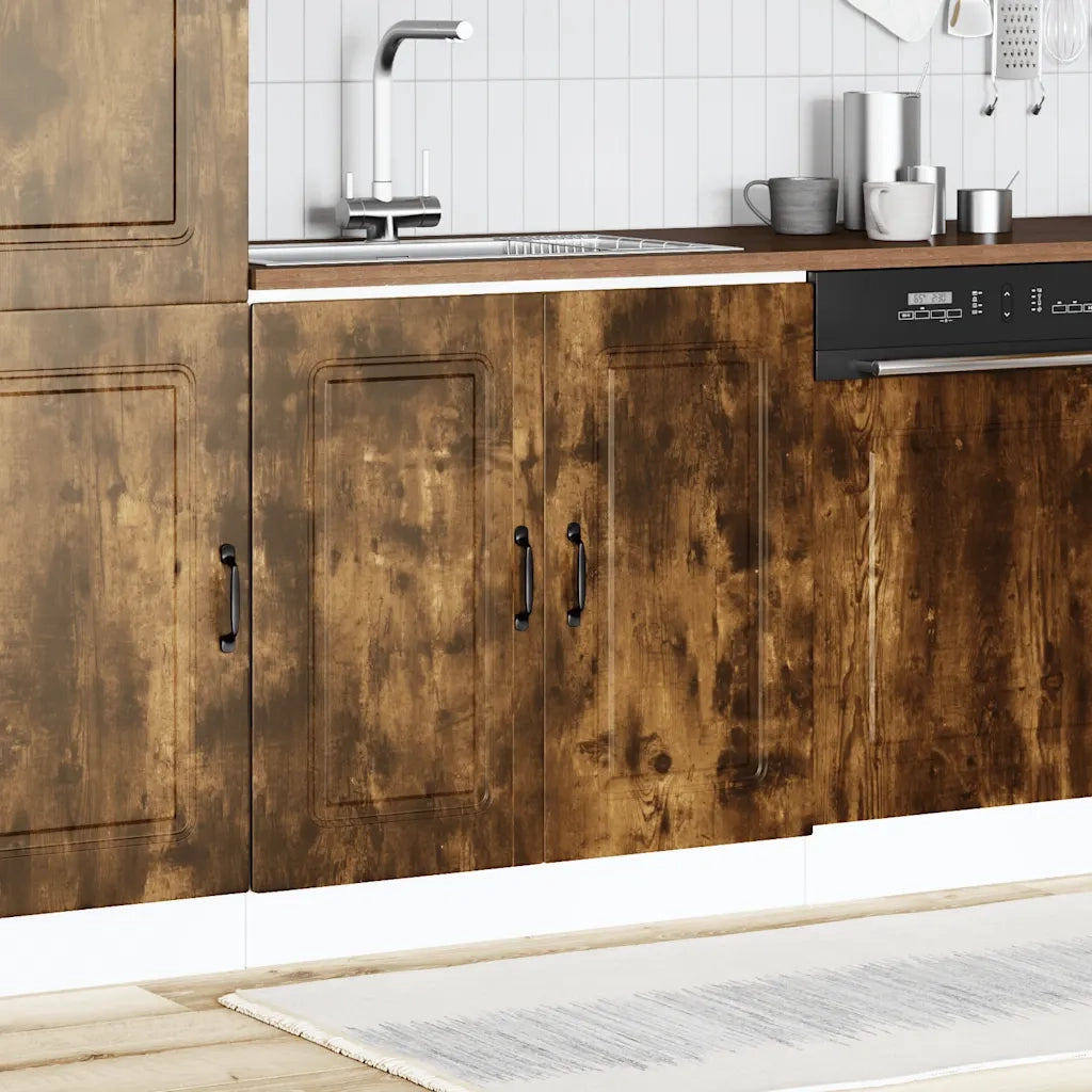 Mobile base lavello Kalmar Rovere Fumo 80x46x81,5 cm Truciolato 853452