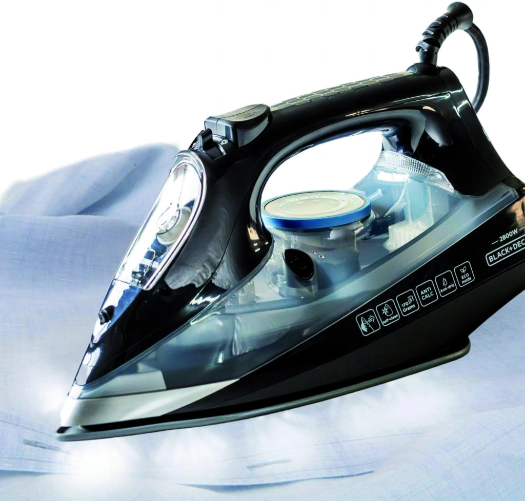 Black+Decker FERRO DA STIRO BXIR2805E 2.800 W - 360 ml.  Piastra in ceramica