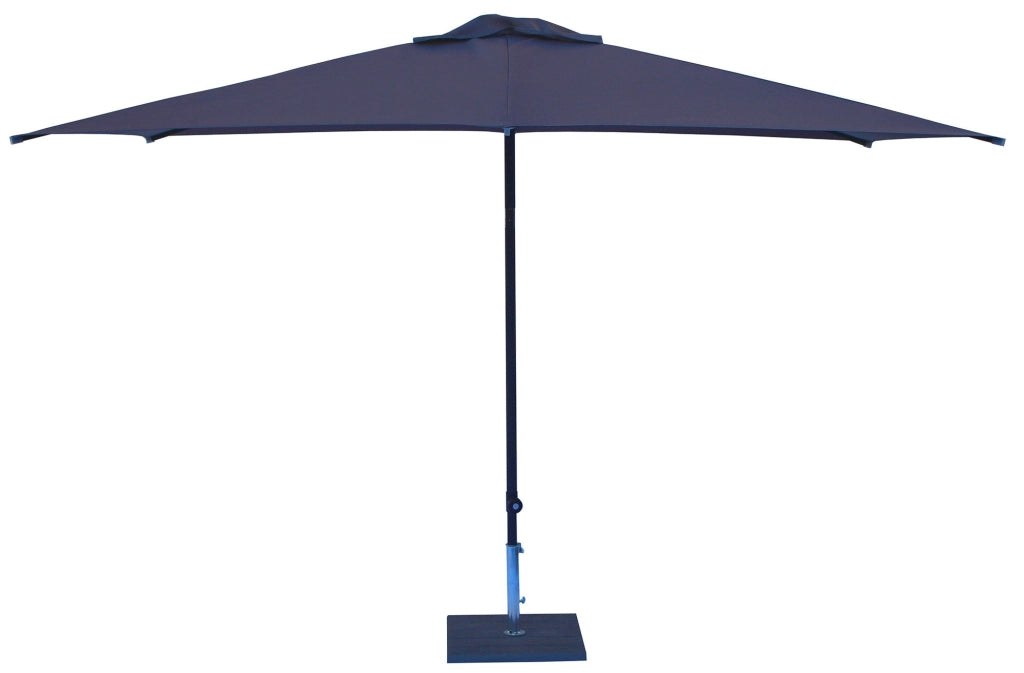Ombrellone da Giardino 3x2 m Palo Ø38 mm in Alluminio Tessuto Poliestere Trend Antracite