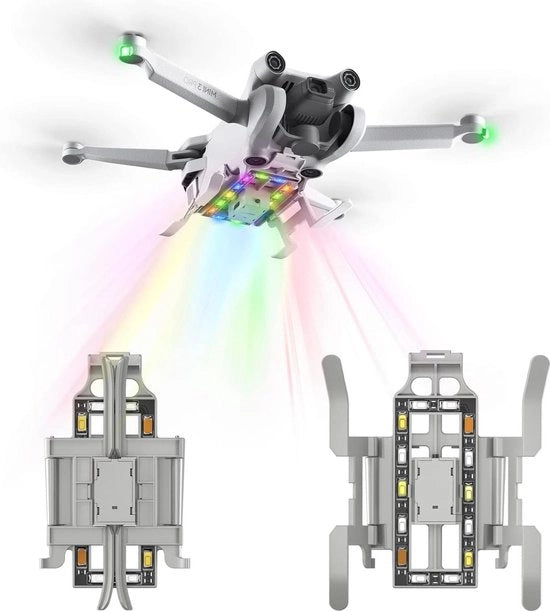 Pannello di atterraggio pieghevole con illuminazione LED Flash per Drone DJI Mini 3 Pro - Colorato e avanzato
