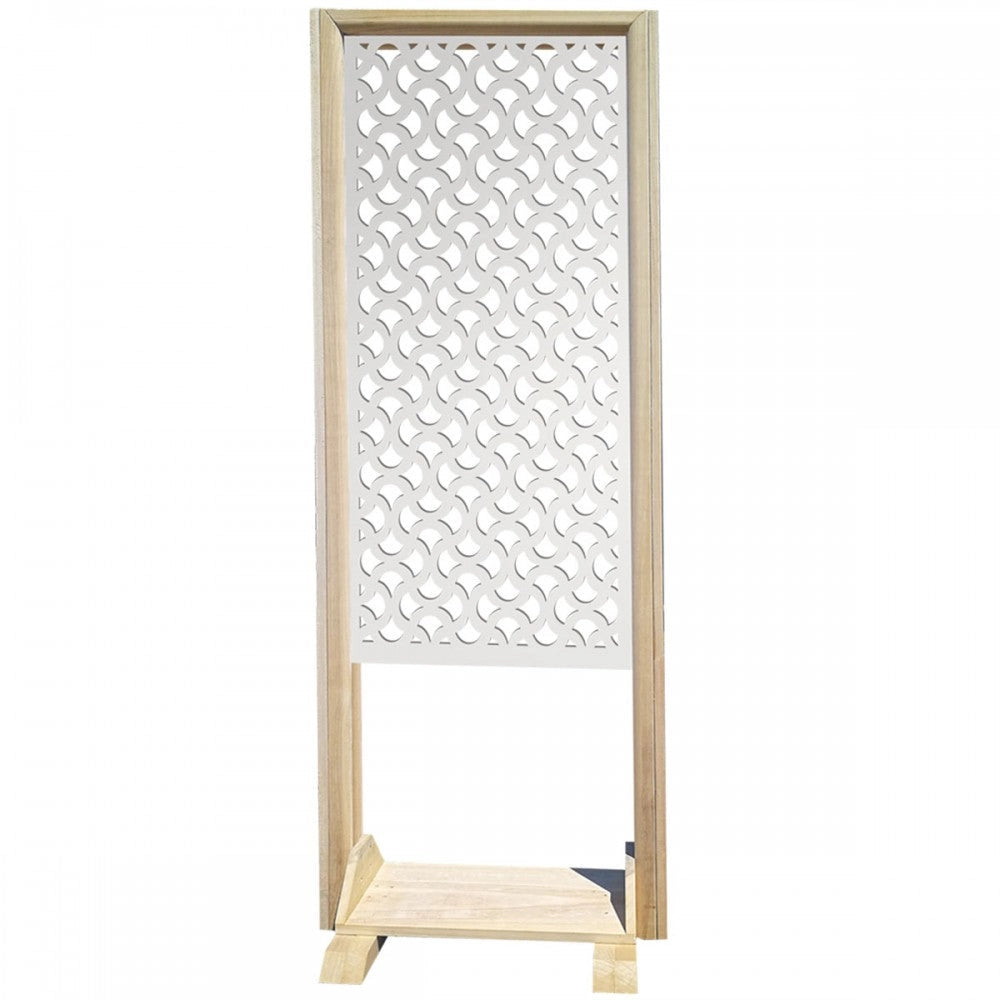 DROPS - Separè - Paravento modulabile - 70x190cm - in Legno e PVC Colore: bianco