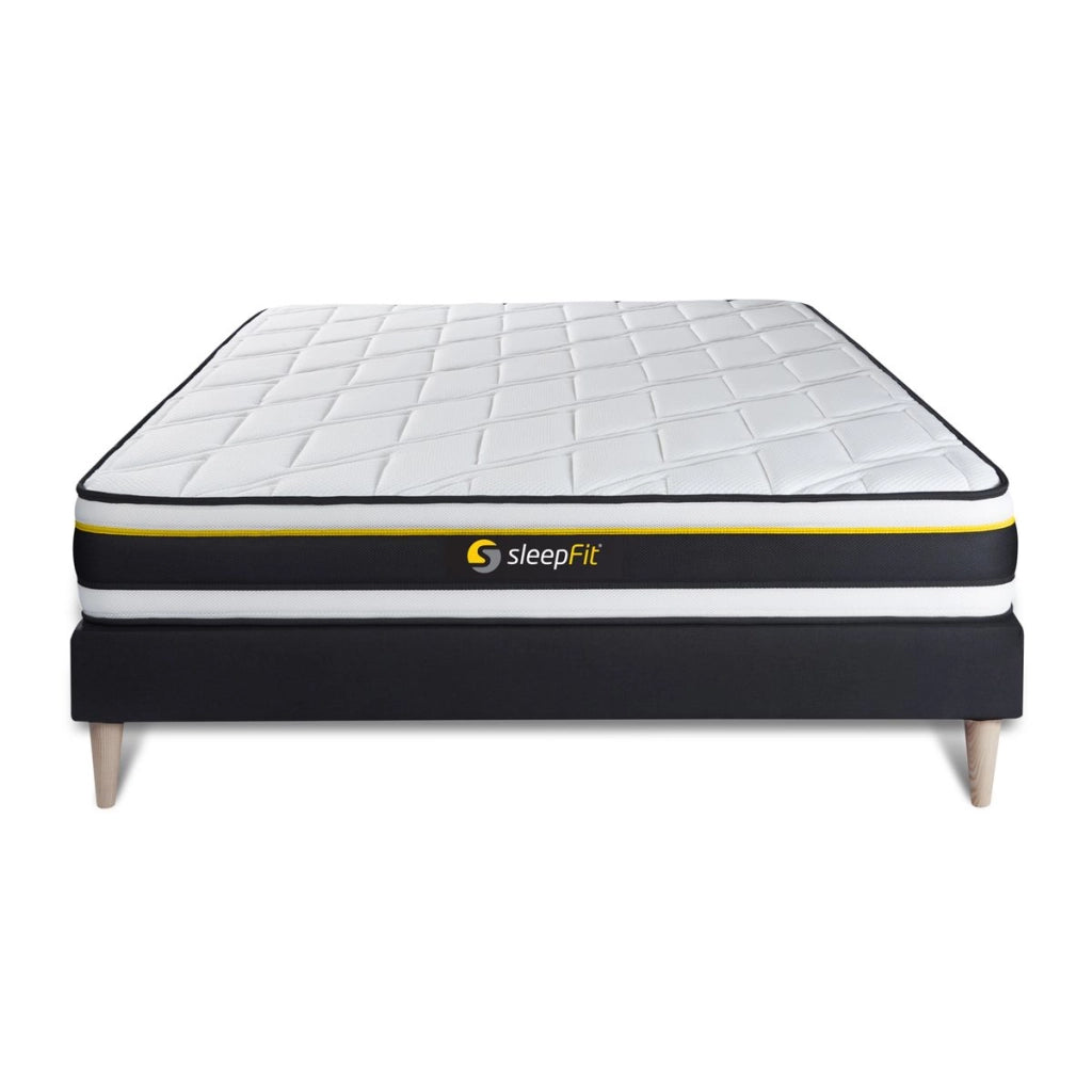 Kit rete e materasso matrimoniale SOFT 150x190cm - Spessore : 19cm - Foam HD - Molto rigido