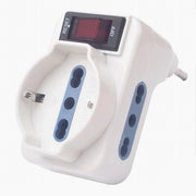 Trade Shop - Adattatore Con Interruttore Spina 10a 2 Bipasso 10/16a 1 Presa Universale 10/16a 83055n -