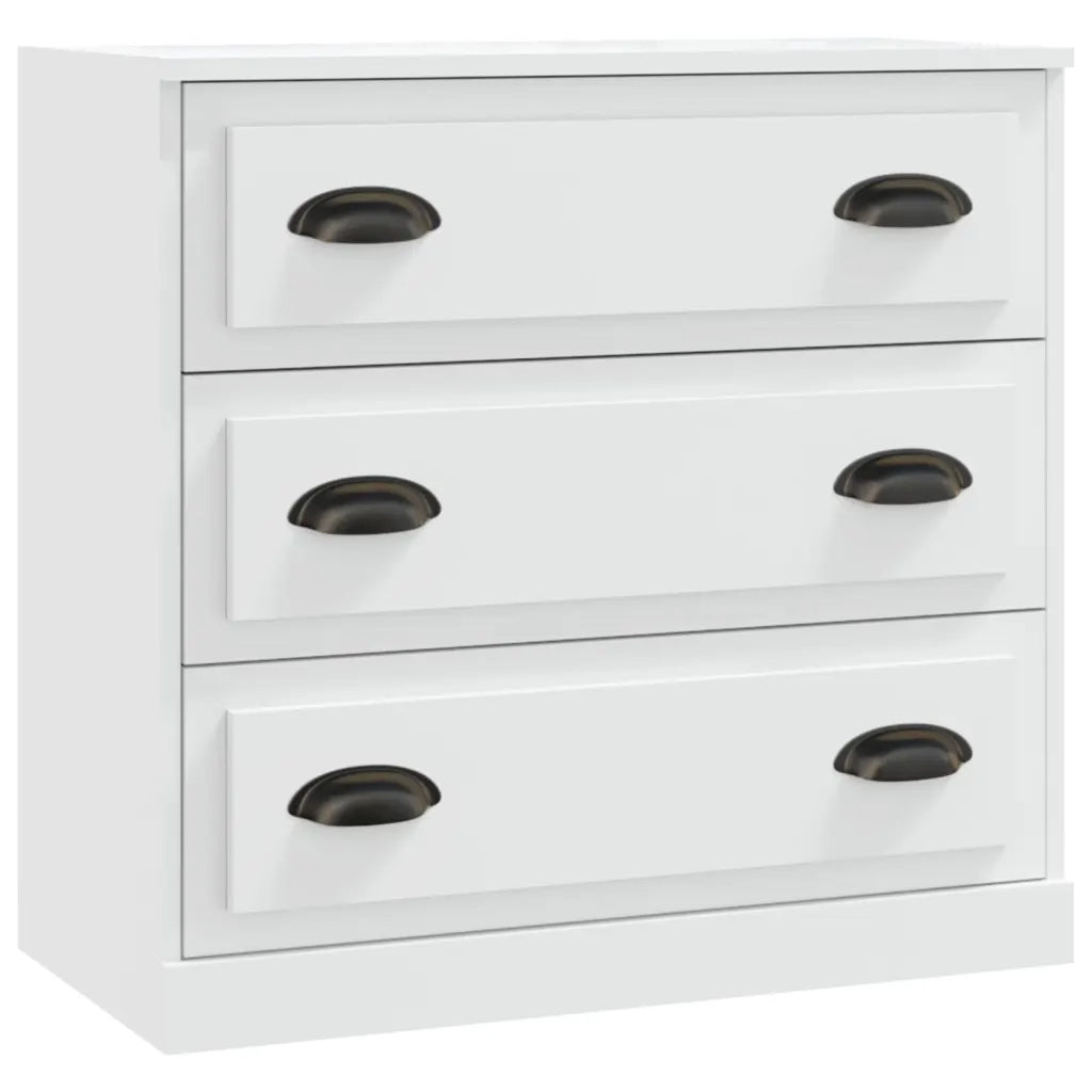 Credenza-Buffet-Armadio da cucina Bianca 70x35,5x67,5 cm in Legno Multistrato 186806