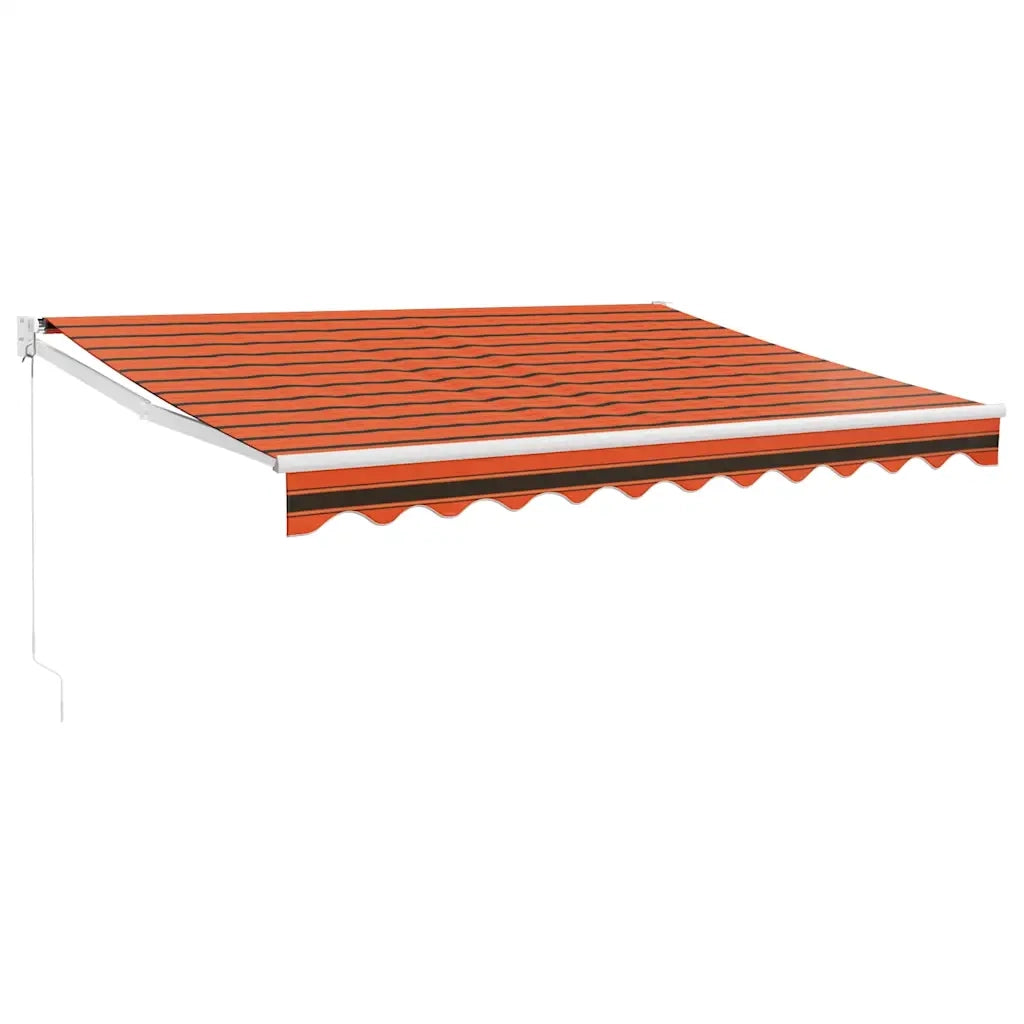 TendaRetrattile Arancione Marrone 3,5x2,5m Tessuto e Alluminiocod mxl 100211
