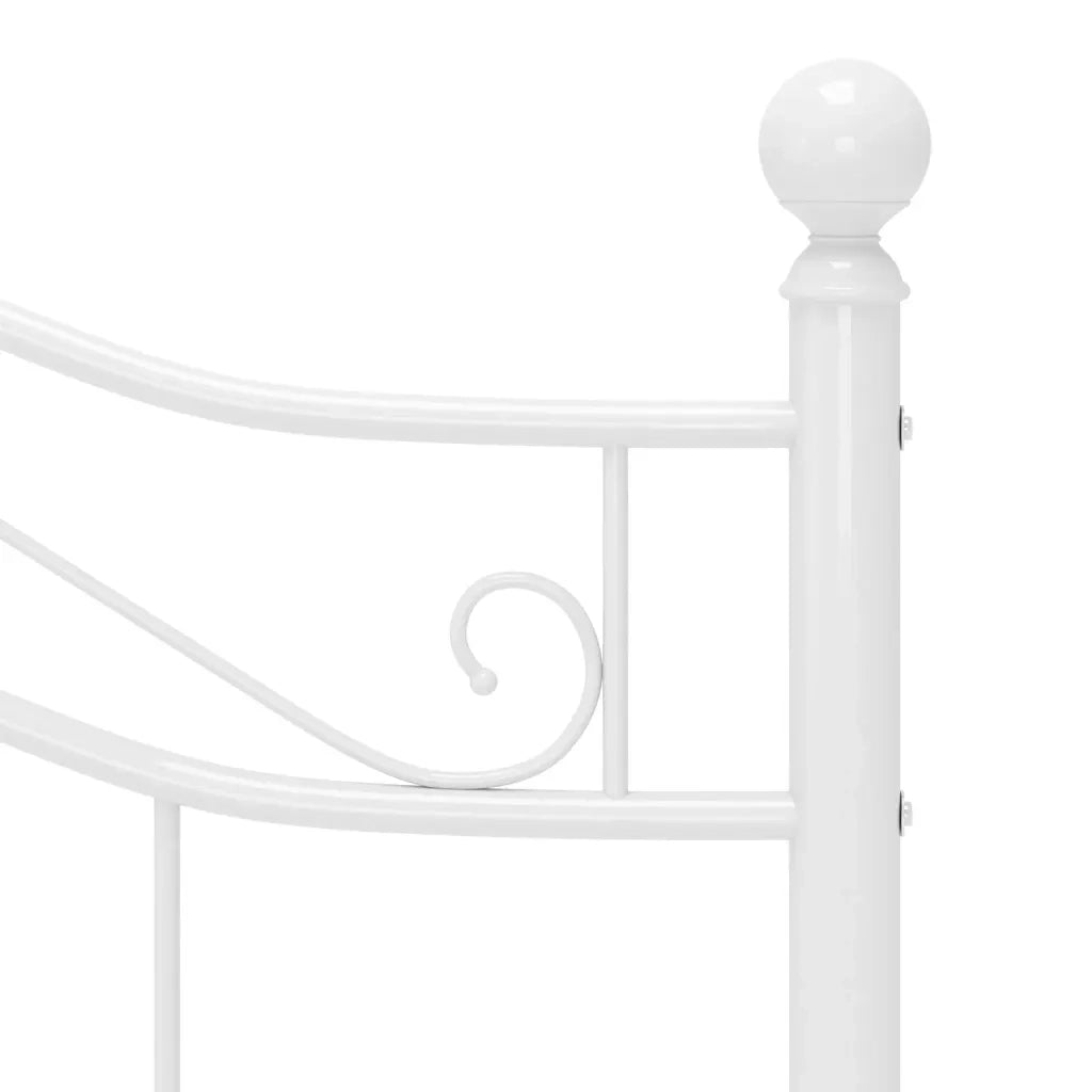 Giroletto-Struttura Letto Bianco in Metallo 120x200 cm 294408