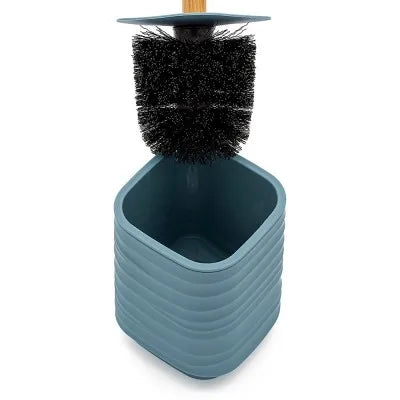 Accessori bagno in set completo da 4 pezzi in abs turchese cobalto linea Wave