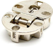 8 Viti di Apertura 180º - Coperchio Anteriore con Foro 35mm - Cromo Zamak - Viti a Serraggio per Porte di Cucina, Porte Interne e Armadi.