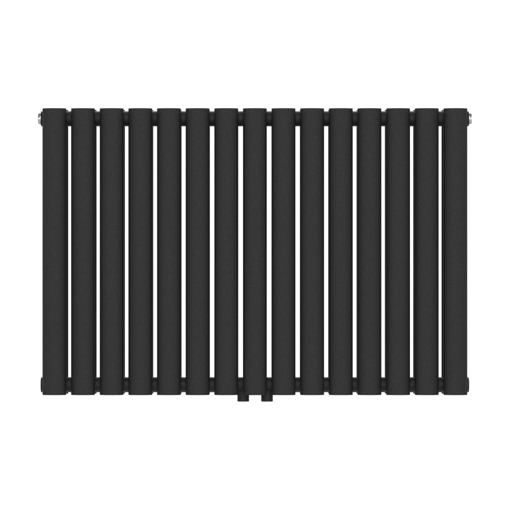 Termosifone Nore ad Acqua Calda Pannello Doppio con Elementi Tubolari 60 x 90 cm Nero [neu.haus]