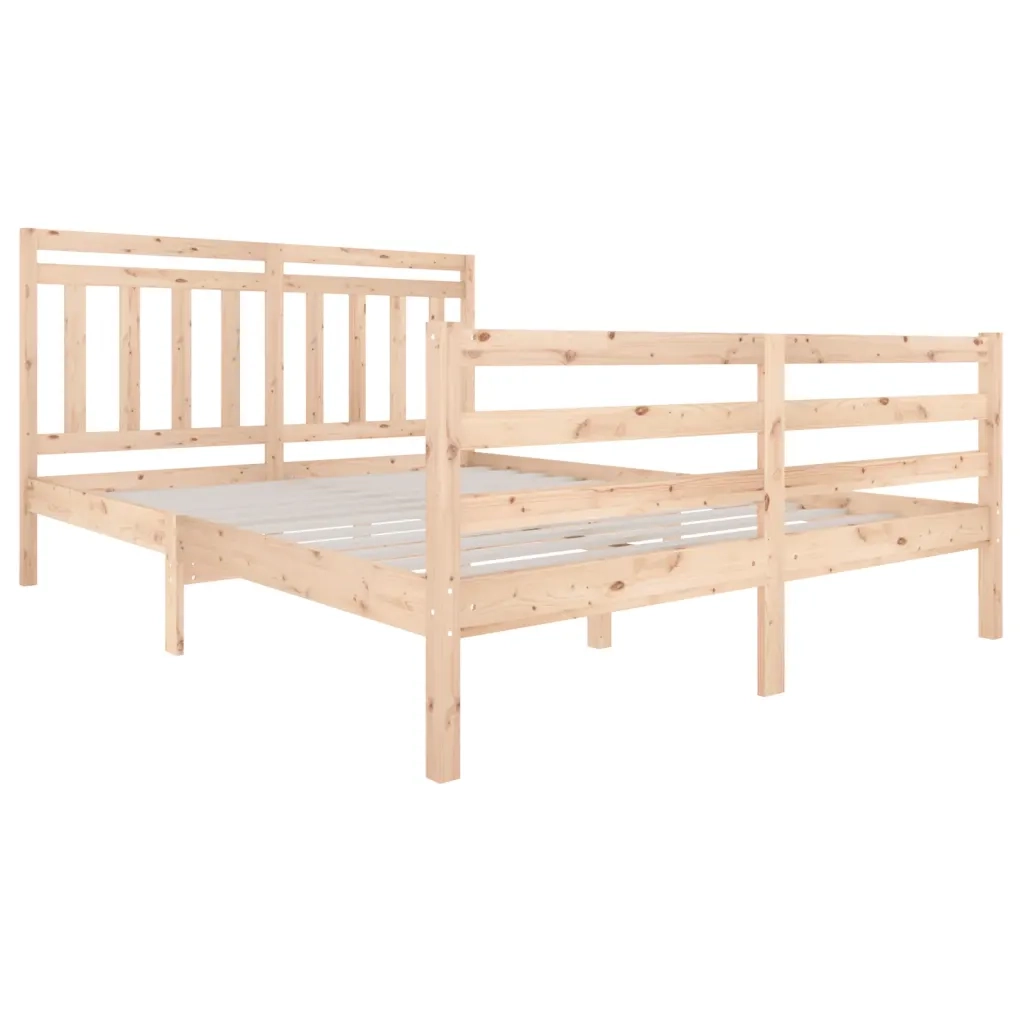 Giroletto-Struttura Letto in Legno Massello 160x200 cm 157840