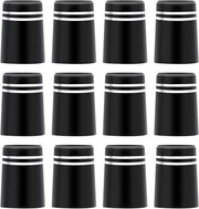 Adereindhulzen per Golfclub - 12 Stuks - Ideali per Taper Tip Iron Wedge Shafts - Nero - Ferrule per Golf - Adatti per Club da Golf - Inclusi Serrature per Golf