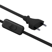 CAVO H03VVH2-F 2,5A 150CM CON INTERRUTTORE NERO