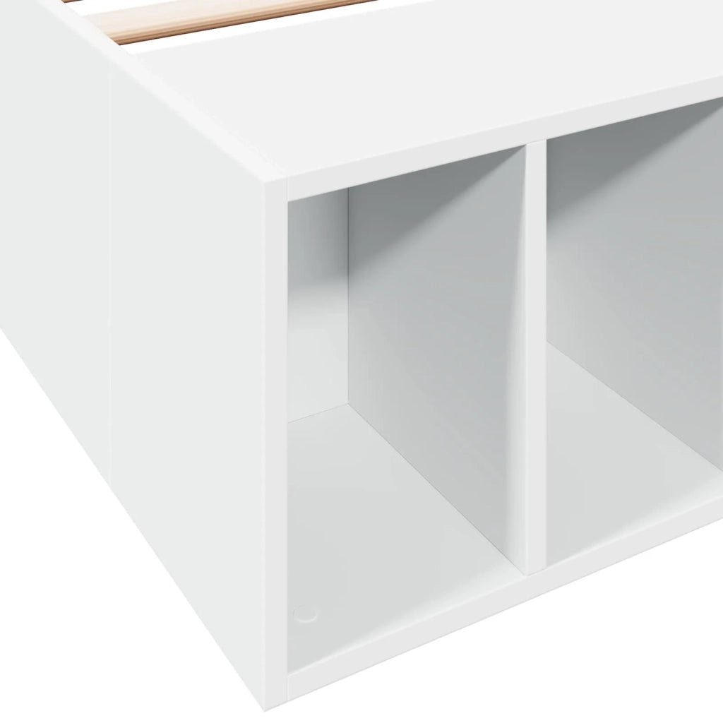 Telaio del letto con storage con lo scaffale Bianco 80 x 200 cm 3429557