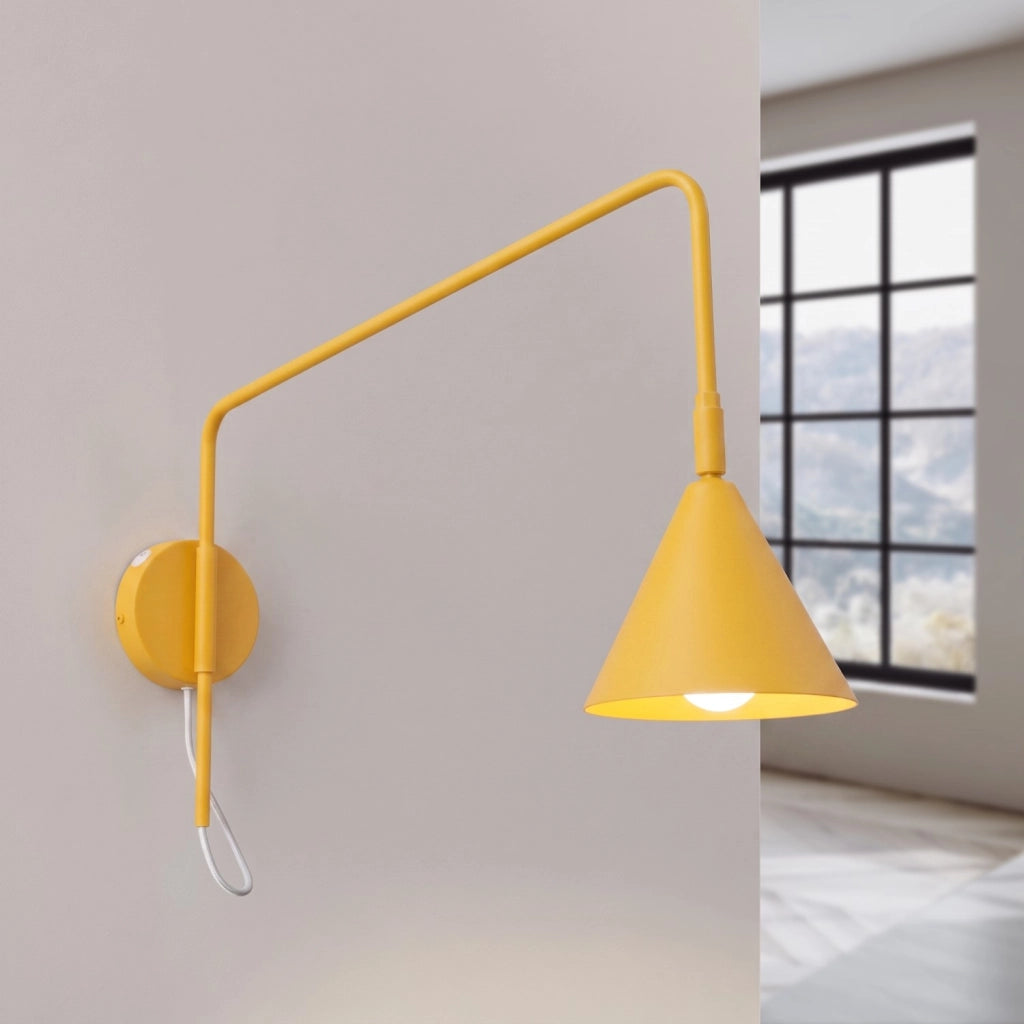 Applique NOX 1 giallo con interruttore