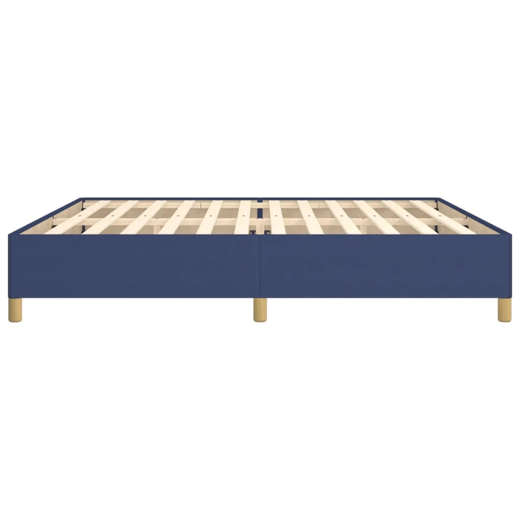 Giroletto senza Materasso-Struttura Letto Blu 200x200 cm in Tessuto 420384