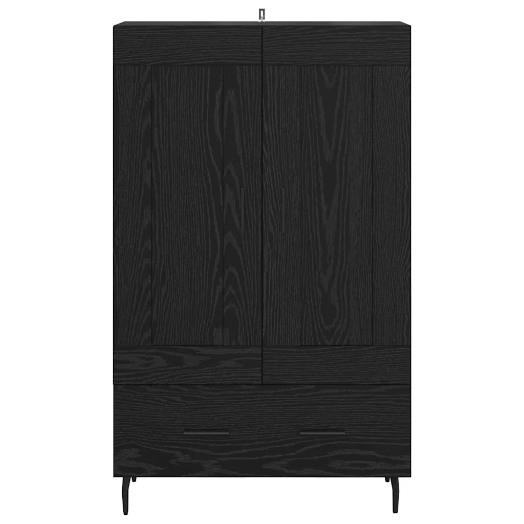 Credenza Rovere Nero 69,5 x 31 x 115 cm Legno multistrato