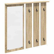Appendiabiti a muro con specchio rovere sonoma 84 x 10 x 80 cm CFW4134538