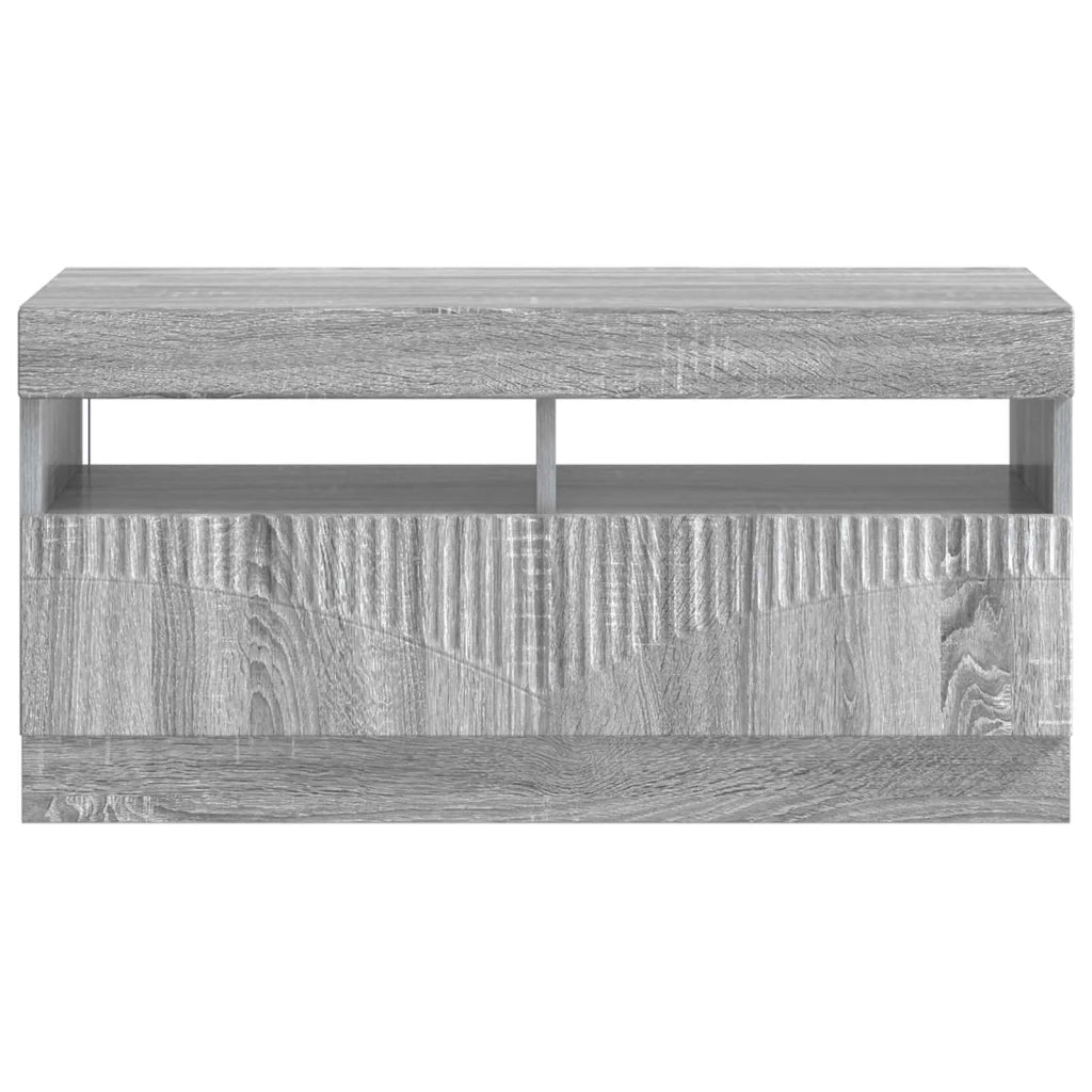Mobile TV LED Sonoma grigio Legno ingegnerizzato 897441