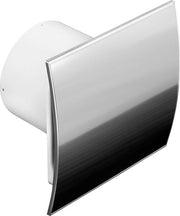 Ventilatore per la stanza da bagno 100 mm Acciaio inossidabile Bianco Sensore di umidità Stato di umidità Timer Regolazione di ripetizione Ventilatore a parete