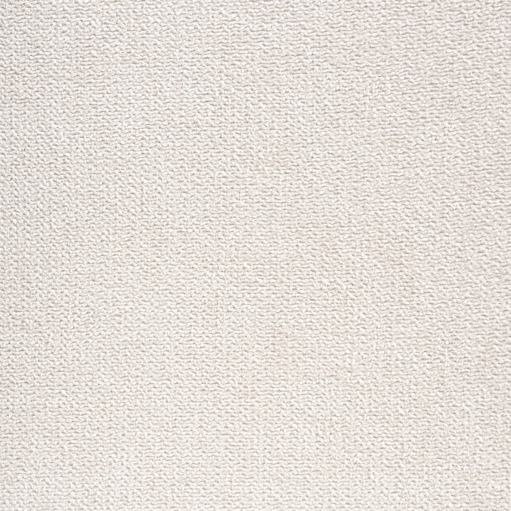 Set di 4 sedie da pranzo Tappezzeria in poliestere beige chiaro Gambe nere in ferro Sala da pranzo senza braccioli