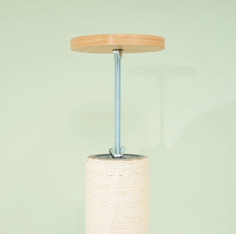 Tiragraffi regolabile da soffitto in rovere, 230-250 cm