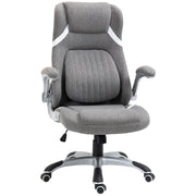 Sedia da Ufficio Reclinabile ¨C zephmum ¨C Tessuto Grigio 68x76x109-117 cm