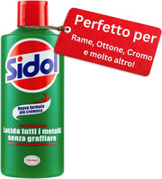 Sidol Lucidante per Metalli 150 ml ? Pulitore e Brillantante di Henkel per Rame, Ottone, Cromo e Acciaio Inox ? Cura Metallo Senza Graffi per Casa e Cucina