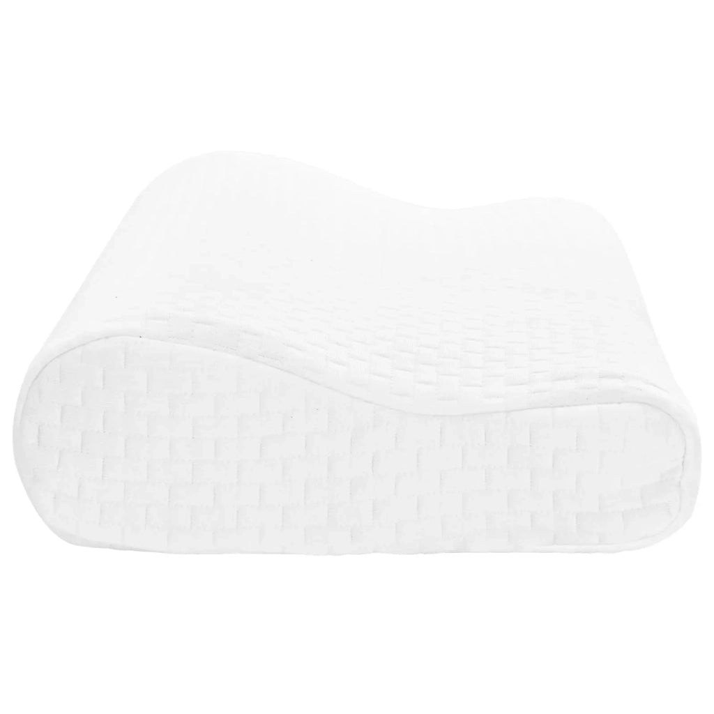 Cuscino da Letto Bianco 50 x 30 x 10,5 cm Schiuma Memory CFW9167605