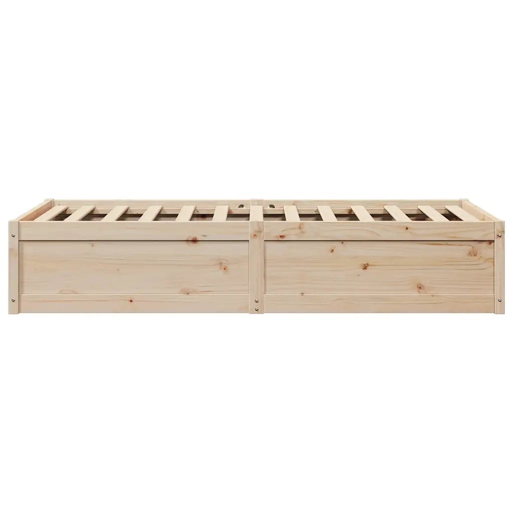 Letto senza Materasso 75x190 cm in Legno Massello Pino