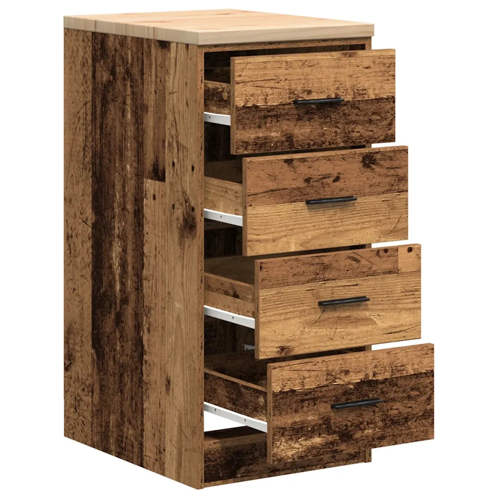 Armadietto da Garage in Legno Vecchio 40x51x85 cm CFW8249251