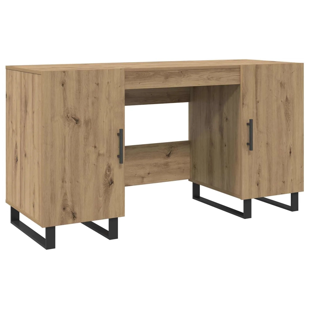 Scrivania rovere artigianale 140 x 50 x 75 cm Legno multistrato