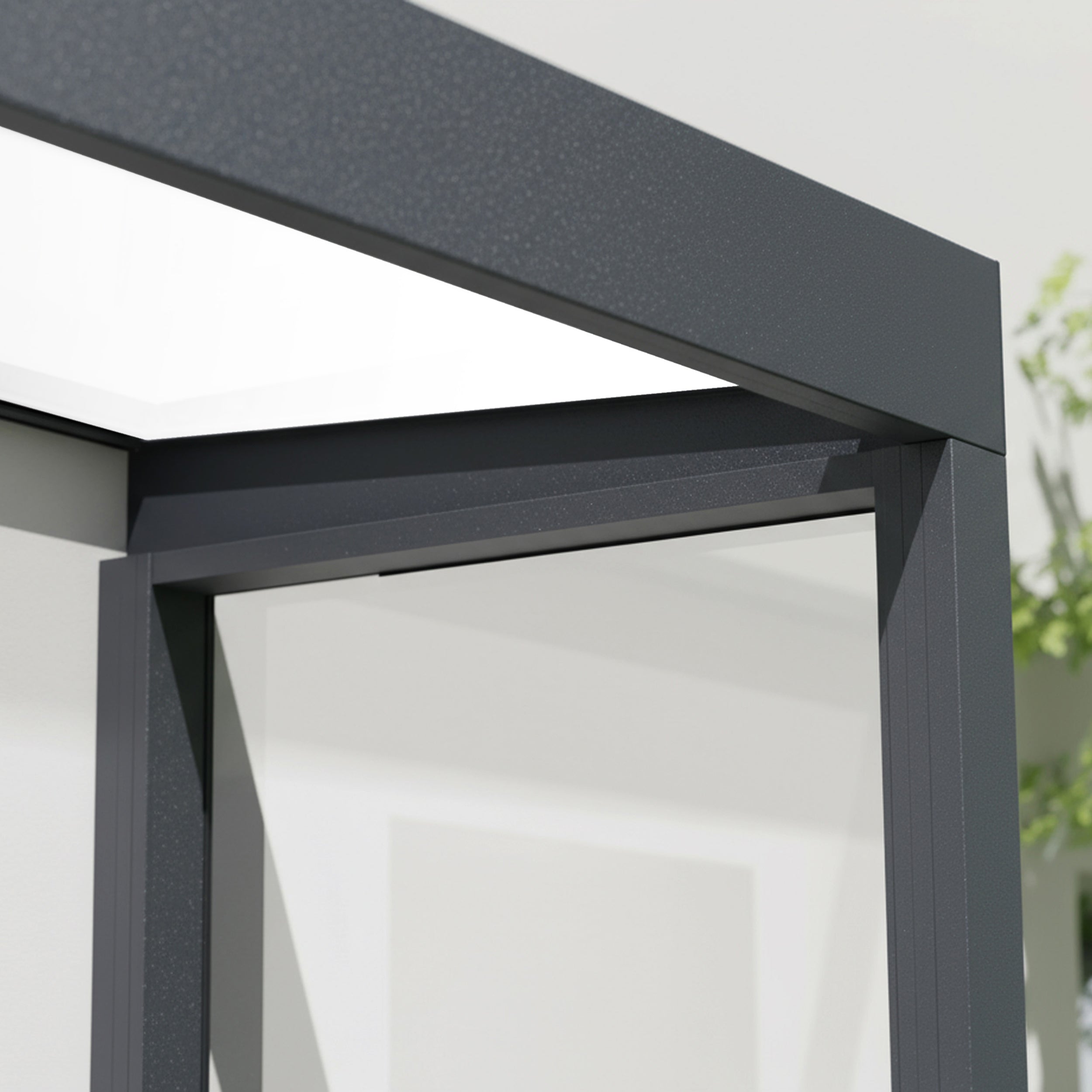 Canopia Sophia Pensilina Da Esterno  215X95 cm + Parete laterale
 Grigio / Opal Bianco