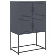 Credenza | Madia | Buffet da pranzo | Armadio da pranzo Antracite 68,5x38,5x107 cm in Acciaio