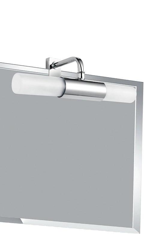 APPLIQUE DA BAGNO FISSAGGIO SU SPECCHIO ROBY CROMO 2 LUCI ATTACCO G9 IP23 23X9X8CM